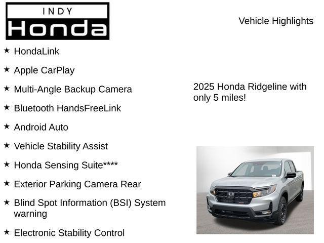 new 2025 Honda Ridgeline car, priced at $38,451