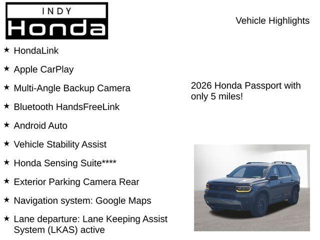 new 2026 Honda Passport car, priced at $48,332