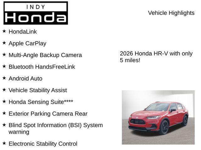 new 2026 Honda HR-V car, priced at $29,712