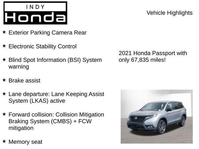 used 2021 Honda Passport car, priced at $24,891