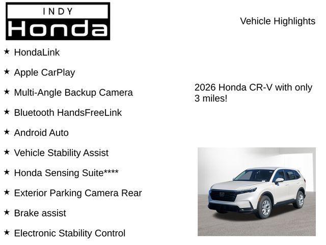 new 2026 Honda CR-V car, priced at $32,609