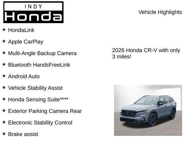 new 2026 Honda CR-V Hybrid car, priced at $40,315
