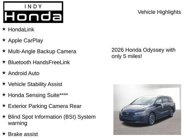 new 2026 Honda Odyssey car, priced at $41,987