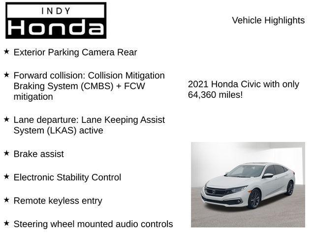 used 2021 Honda Civic car, priced at $20,387
