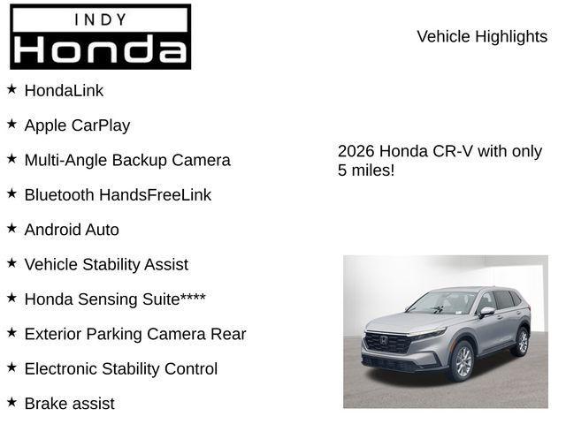 new 2026 Honda CR-V car, priced at $34,571