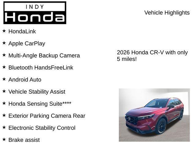 new 2026 Honda CR-V Hybrid car, priced at $40,315