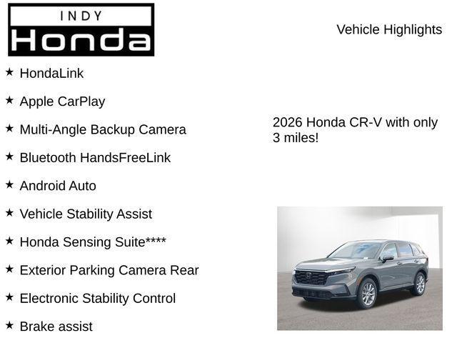 new 2026 Honda CR-V car, priced at $34,727