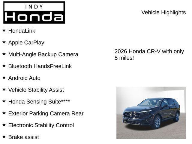 new 2026 Honda CR-V car, priced at $34,295