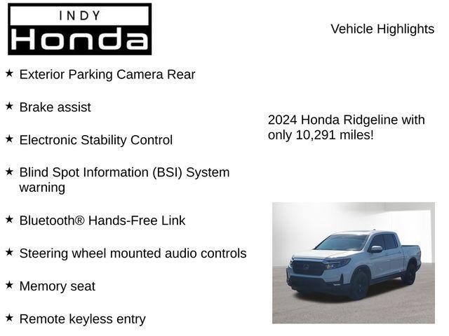 used 2024 Honda Ridgeline car, priced at $34,263