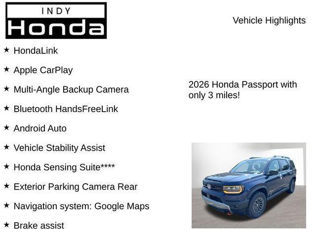 new 2026 Honda Passport car, priced at $48,325