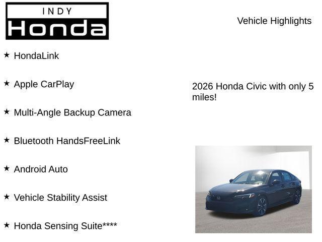 new 2026 Honda Civic Hybrid car, priced at $32,963