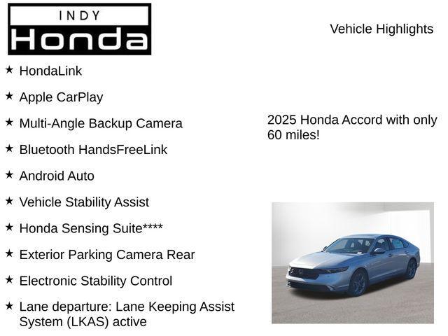 new 2025 Honda Accord Hybrid car, priced at $34,418