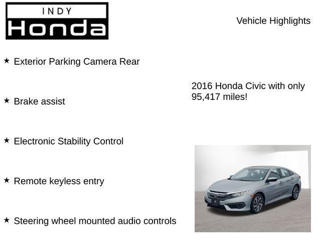 used 2016 Honda Civic car, priced at $14,473