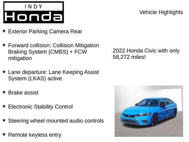 used 2022 Honda Civic car, priced at $22,570
