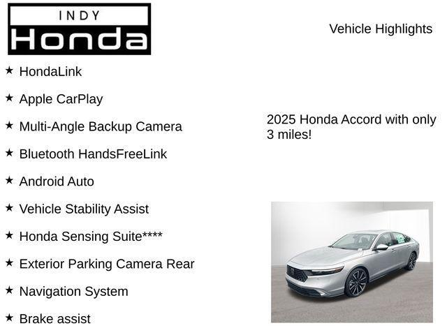 new 2025 Honda Accord Hybrid car, priced at $37,720