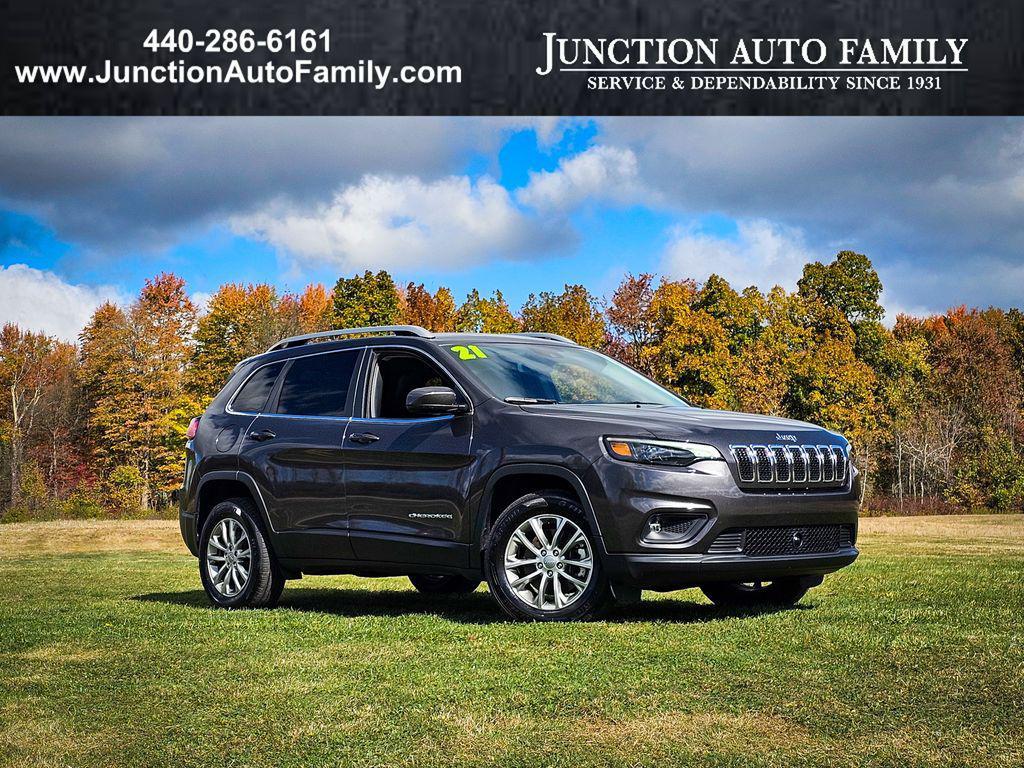 used 2021 Jeep Cherokee car, priced at $21,900