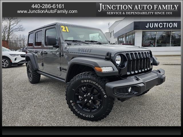 used 2021 Jeep Wrangler Unlimited car, priced at $33,900