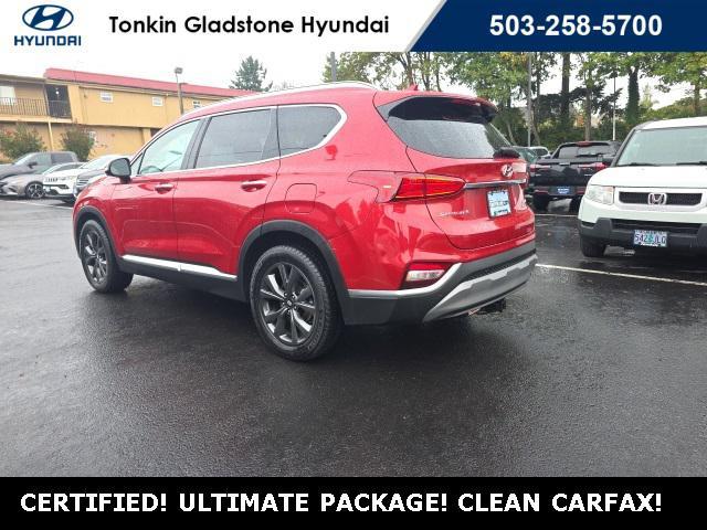 used 2019 Hyundai Santa Fe car, priced at $24,800