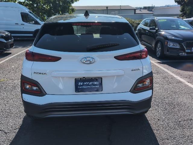 used 2021 Hyundai Kona EV car, priced at $23,350