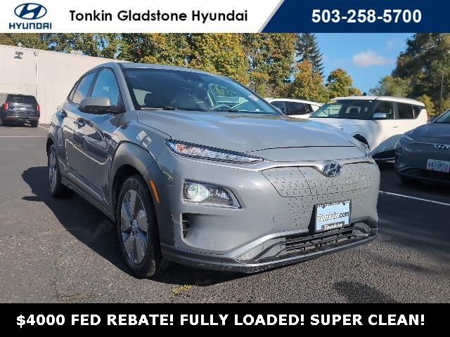 used 2021 Hyundai Kona EV car, priced at $15,599