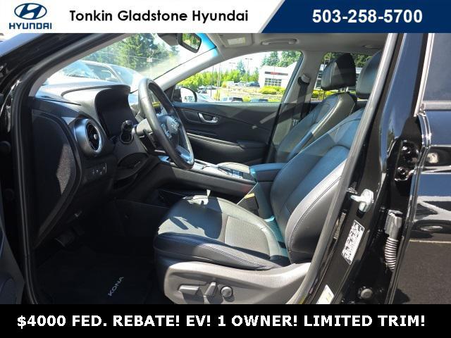 used 2022 Hyundai Kona EV car, priced at $24,695