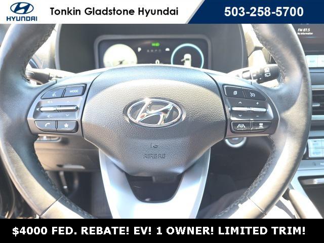 used 2022 Hyundai Kona EV car, priced at $24,695