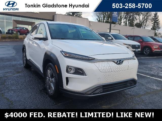 used 2021 Hyundai Kona EV car, priced at $19,250