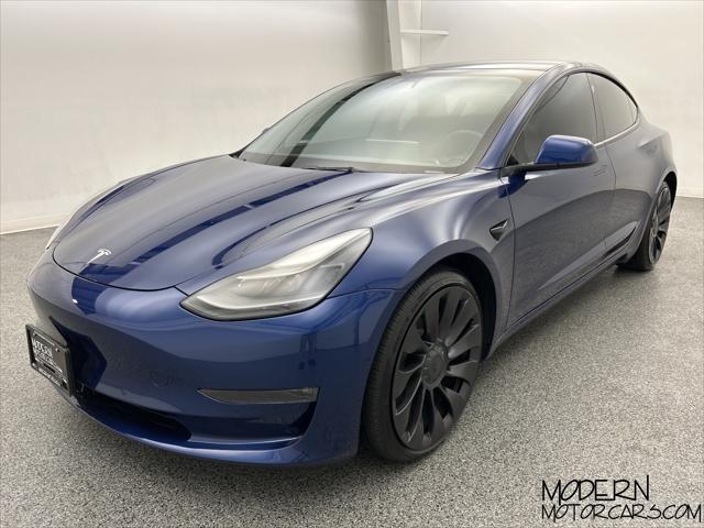 used 2021 Tesla Model 3 car, priced at $34,999