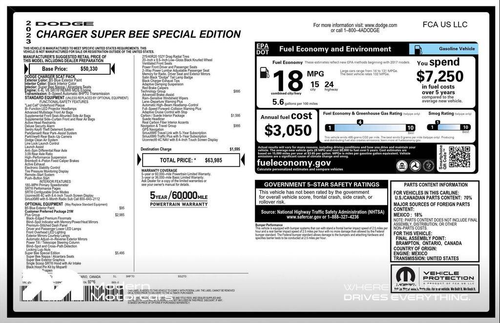 used 2023 Dodge Charger car, priced at $54,592