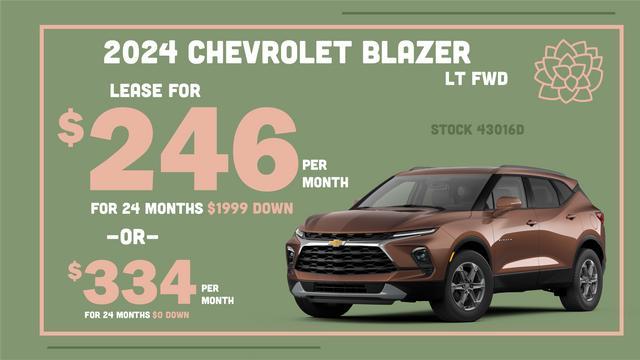 new 2024 Chevrolet Blazer car, priced at $36,690