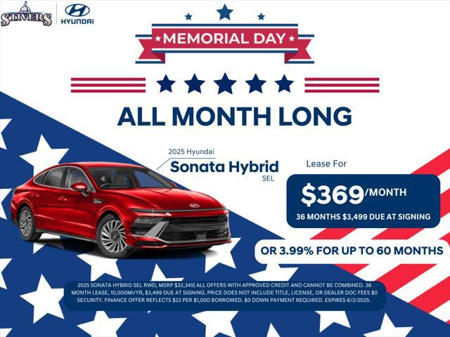 new 2025 Hyundai Sonata Hybrid car, priced at $37,615