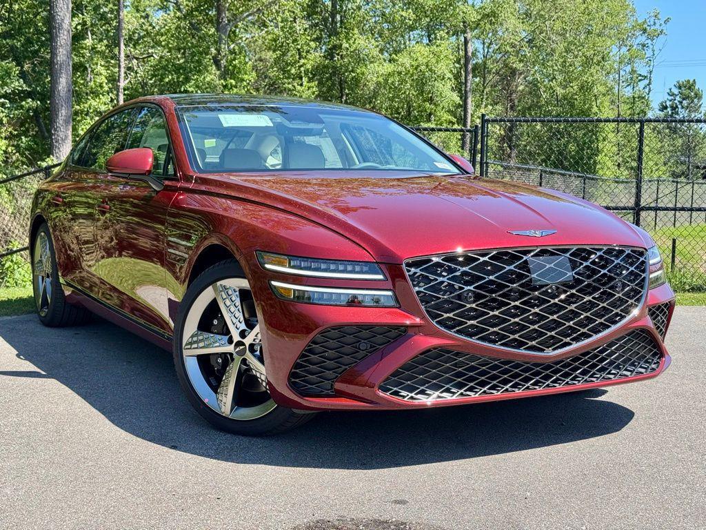 new 2025 Genesis G80 car, priced at $75,438