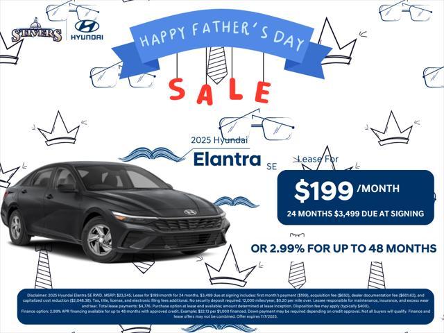 new 2025 Hyundai Elantra car, priced at $26,149