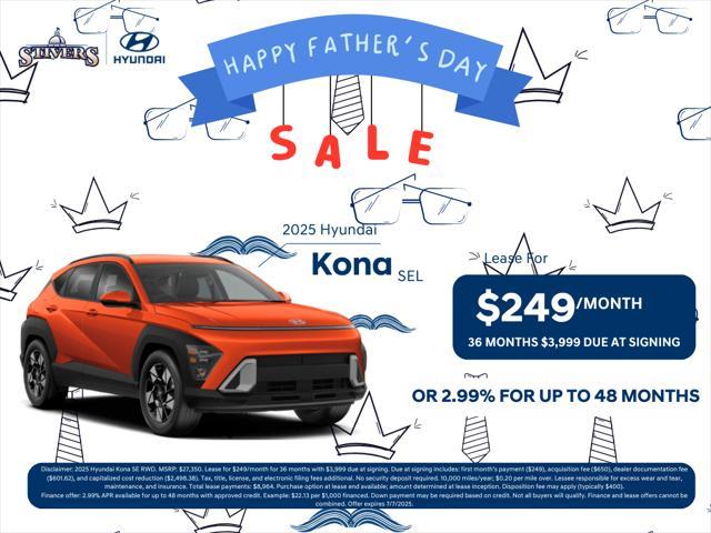 new 2025 Hyundai Kona car, priced at $25,801