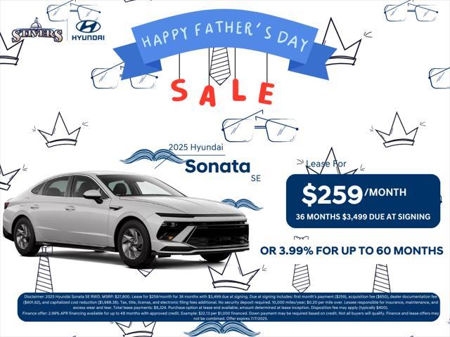 new 2025 Hyundai Sonata car, priced at $25,878