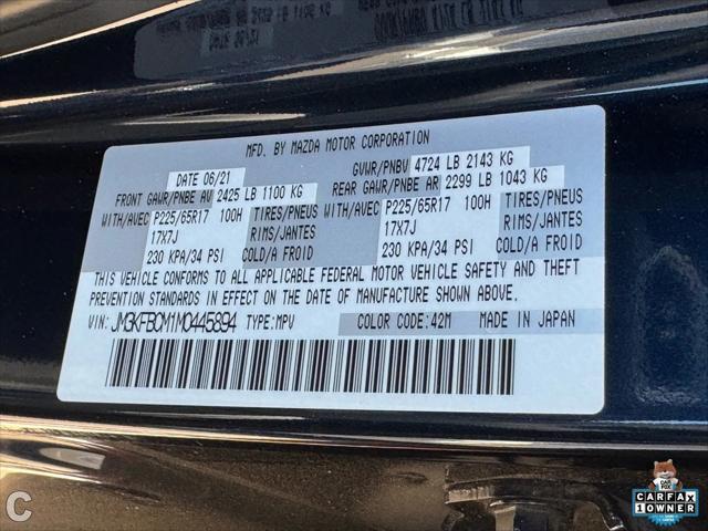 used 2021 Mazda CX-5 car, priced at $21,500