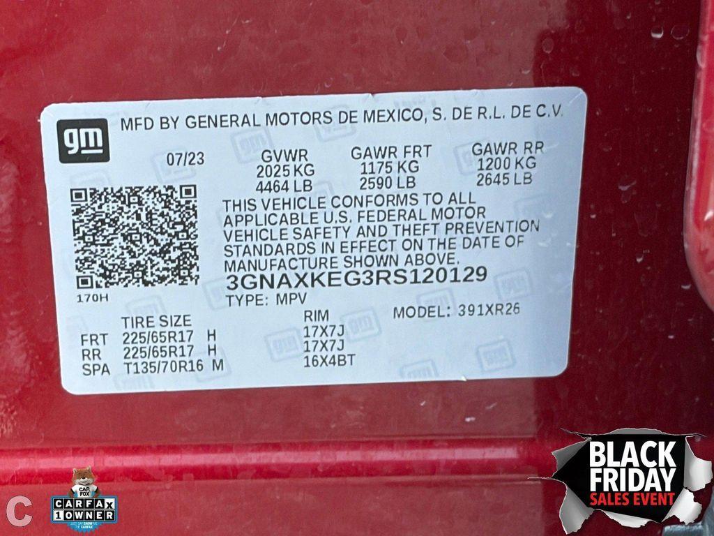 used 2024 Chevrolet Equinox car, priced at $19,988