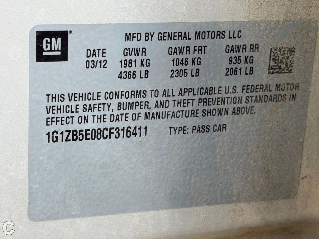 used 2012 Chevrolet Malibu car, priced at $6,988