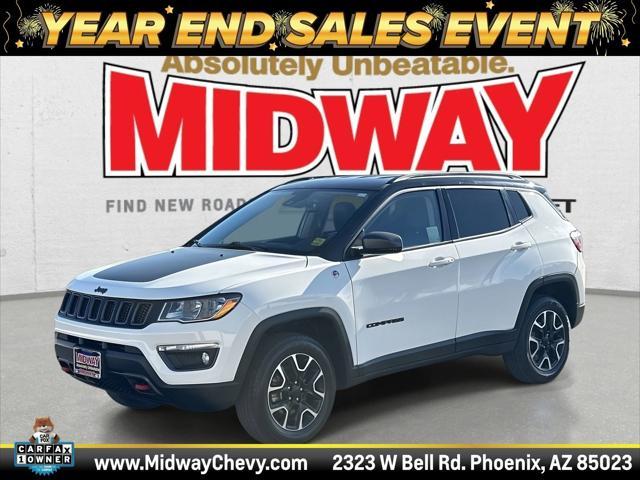 used 2021 Jeep Compass car, priced at $17,115