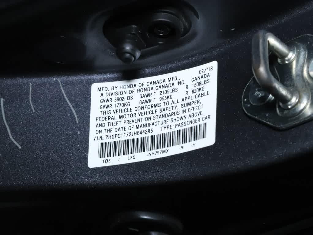 used 2018 Honda Civic car, priced at $20,998