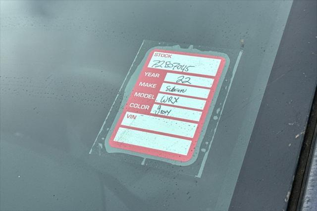 used 2022 Subaru WRX car, priced at $27,499