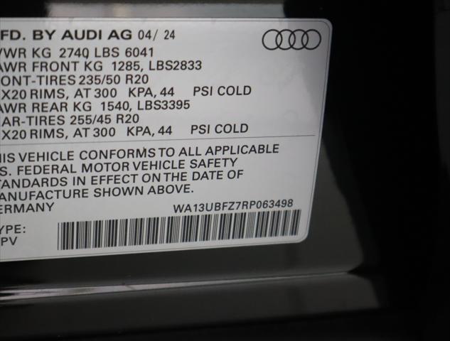 new 2024 Audi Q4 e-tron Sportback car, priced at $67,235