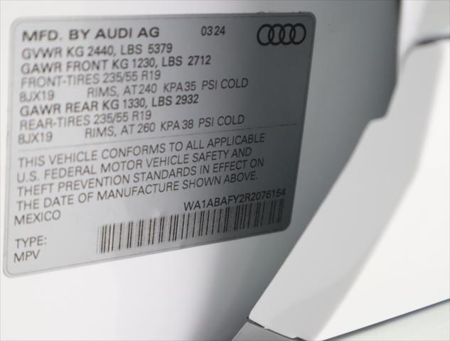 new 2024 Audi Q5 car, priced at $50,365