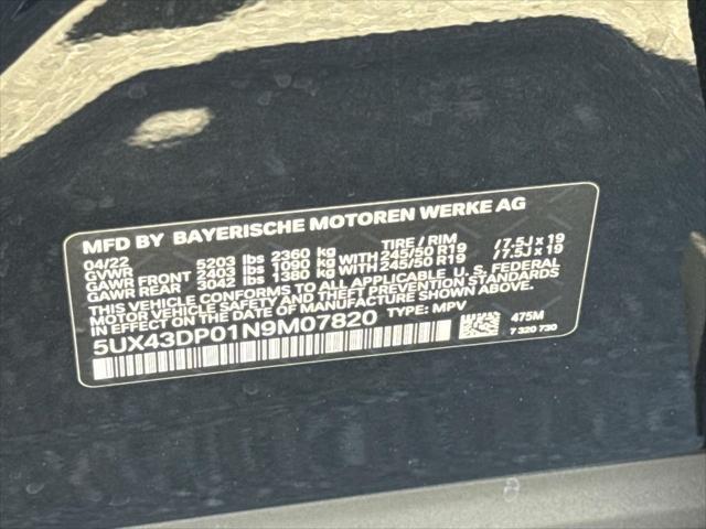 used 2022 BMW X3 car, priced at $31,709