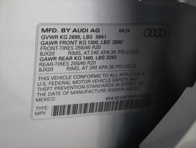 new 2024 Audi Q5 car, priced at $68,100