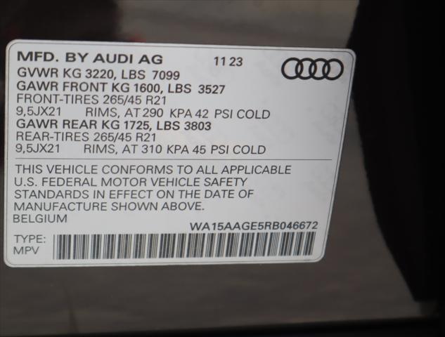new 2024 Audi Q8 car, priced at $85,370