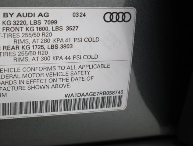 new 2024 Audi Q8 car, priced at $92,590