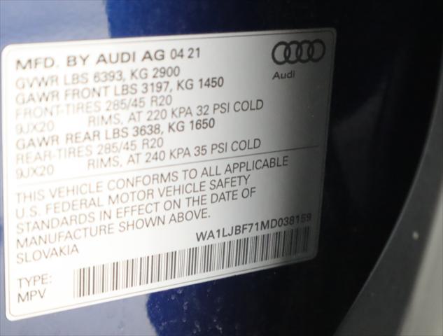 used 2021 Audi Q7 car, priced at $37,567