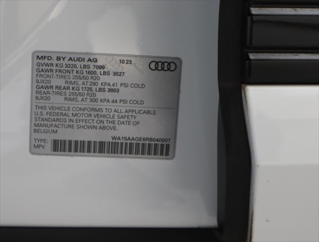 used 2024 Audi Q8 e-tron car, priced at $52,799