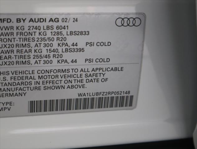 new 2024 Audi Q4 e-tron car, priced at $65,220